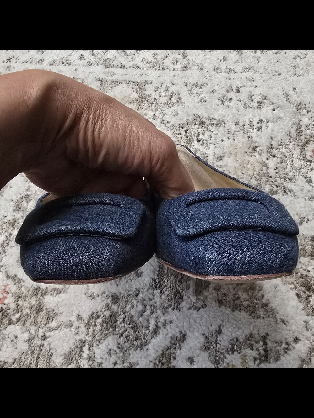 Talbots Dark Blue Denim Women’s Flat Shoes - Classic Size 7M - Picture 10 of 11